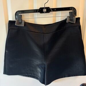 Theory Women's High Waist Black Shorts